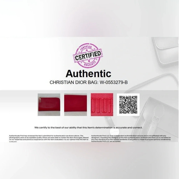 Authentic DIOR RED FLAT POUCH cosmetic bag Dior clutch - Picture 2 of 12